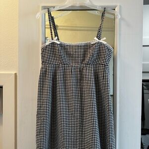 More to come Black and White Gingham Dress